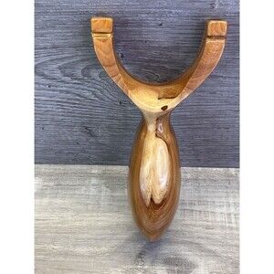 Handmade Natural Wood Slingshot – Traditional Fork – Custom Wooden Frame